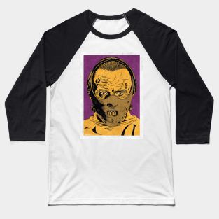 HANNIBAL LECTER - Silence of the Lambs (Pop Art) Baseball T-Shirt